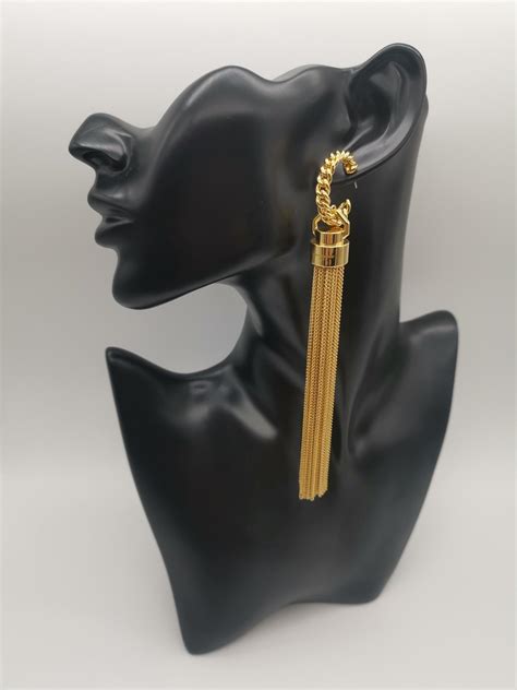 ysl tassel earrings